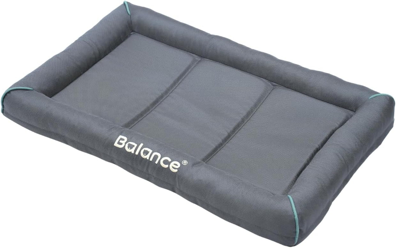 BALANCE Crate Pads for Extra Large Size Dog, Bolster Dog Crate Mat, Water-Resistant Dog Bed Mat Kennel Pad with Non-Slip Bottom