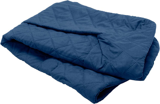 Furhaven Replacement Dog Bed Cover Quilted Sofa-Style, Machine Washable - Navy, Large