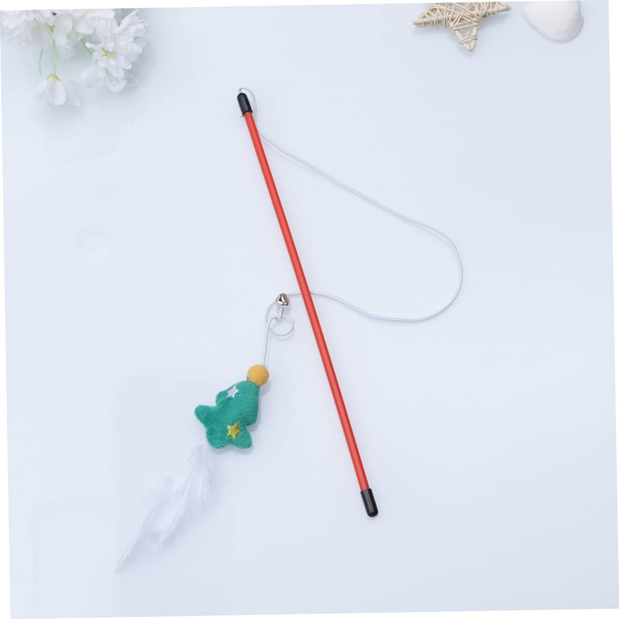 3 Pcs Christmas Cat Wand Toy Cat Toys Dog Interactive Cat Wand Teaser Toys Interactive Cat Teaser Wand Christmas Cat Teaser Toys Pet Teaser Stick Elder Tease Stick the Cat