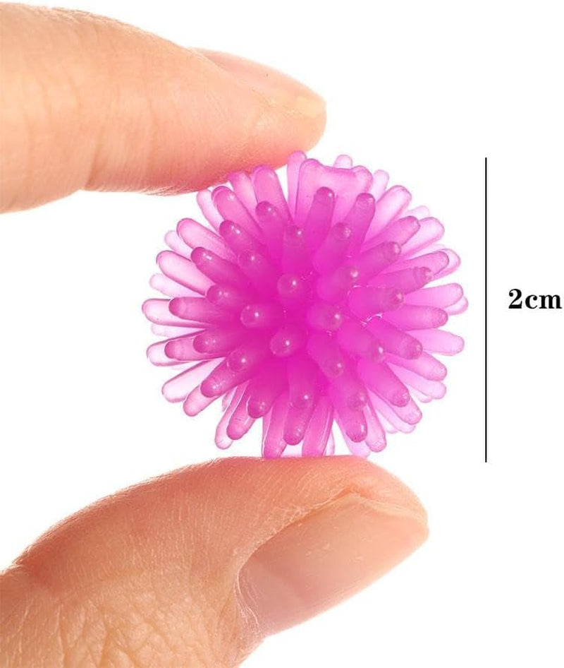 10Pcs Cat Toy Stretch Balls Colorful Squeezy Balls Interactive Cat Dog Soft Spiky Ball Cat Chew Toy for Cats to Play