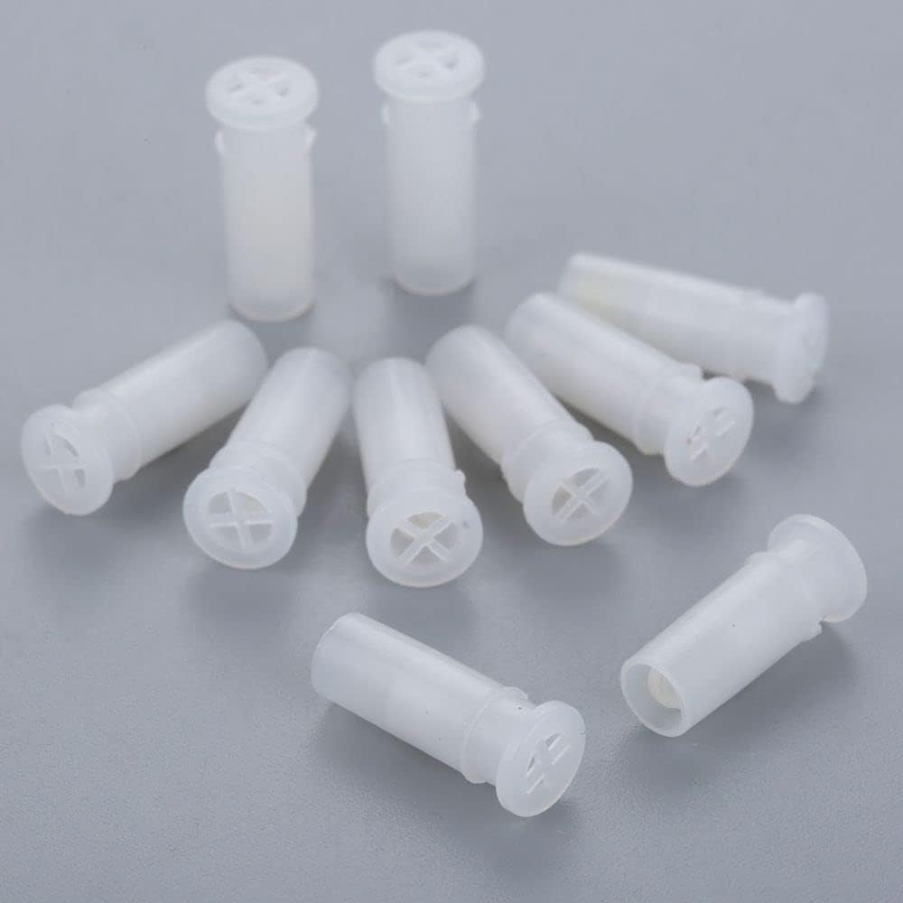 100 Pcs Toy Noise Maker Insert Squeaker, White Noise Maker, DIY Dog Cat Squeakers Toy, BB Whistle Insert Replacement(18.8X6.8Mm 100Pcs)