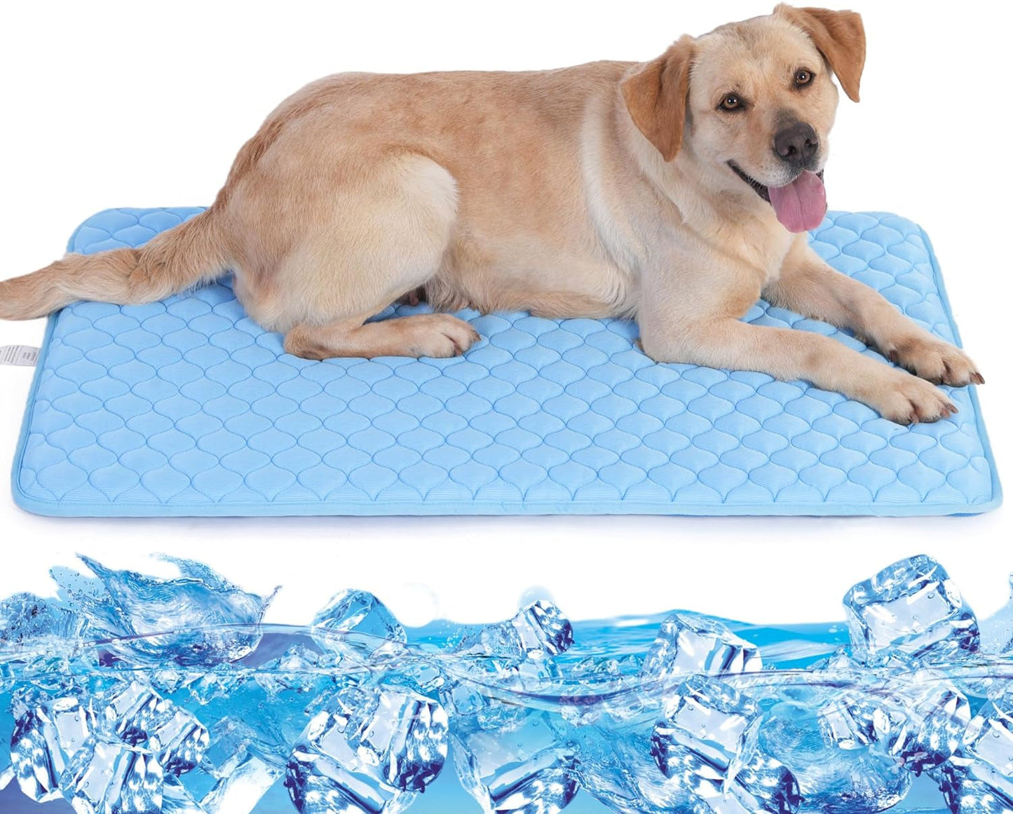 MARUNDA Self Dog Cooling Mat, Washable Ice Silk Cooling Mat for Small Medium Large Dogs and Cats, Pet Sleeping Pad for Crate, Bed, Indoor,Car Seats.