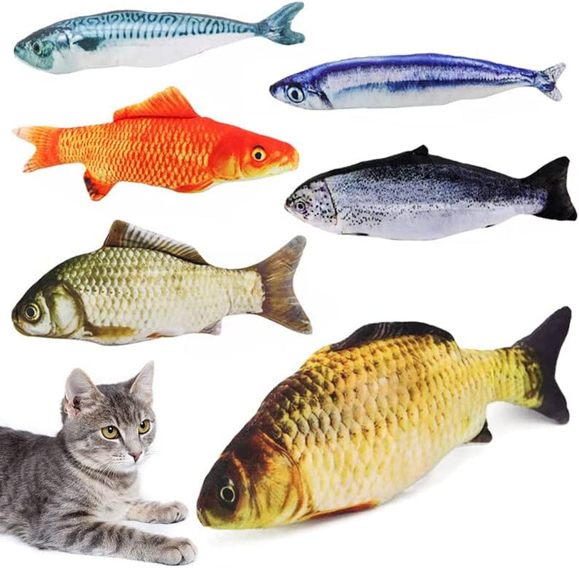 3D Simulation Fish Shape Toy Cat Toy with Catnip Stuffed Pillow Chew Bite Doll for Pet Cat Kitty Game Beautiful Design