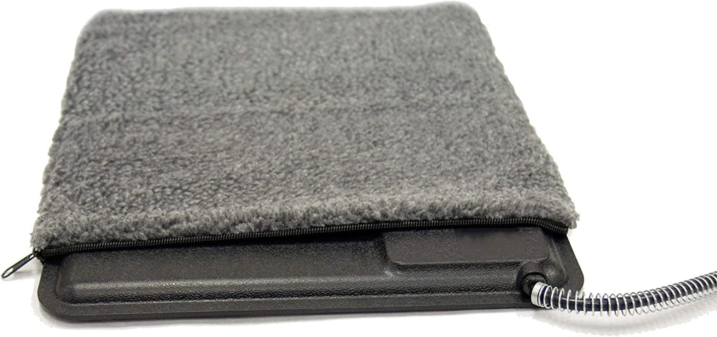 K&H Pet Products Lectro-Kennel Heated Pad Deluxe Cover (Pad Not Included) Gray Medium 16.5 X 22.5 Inches