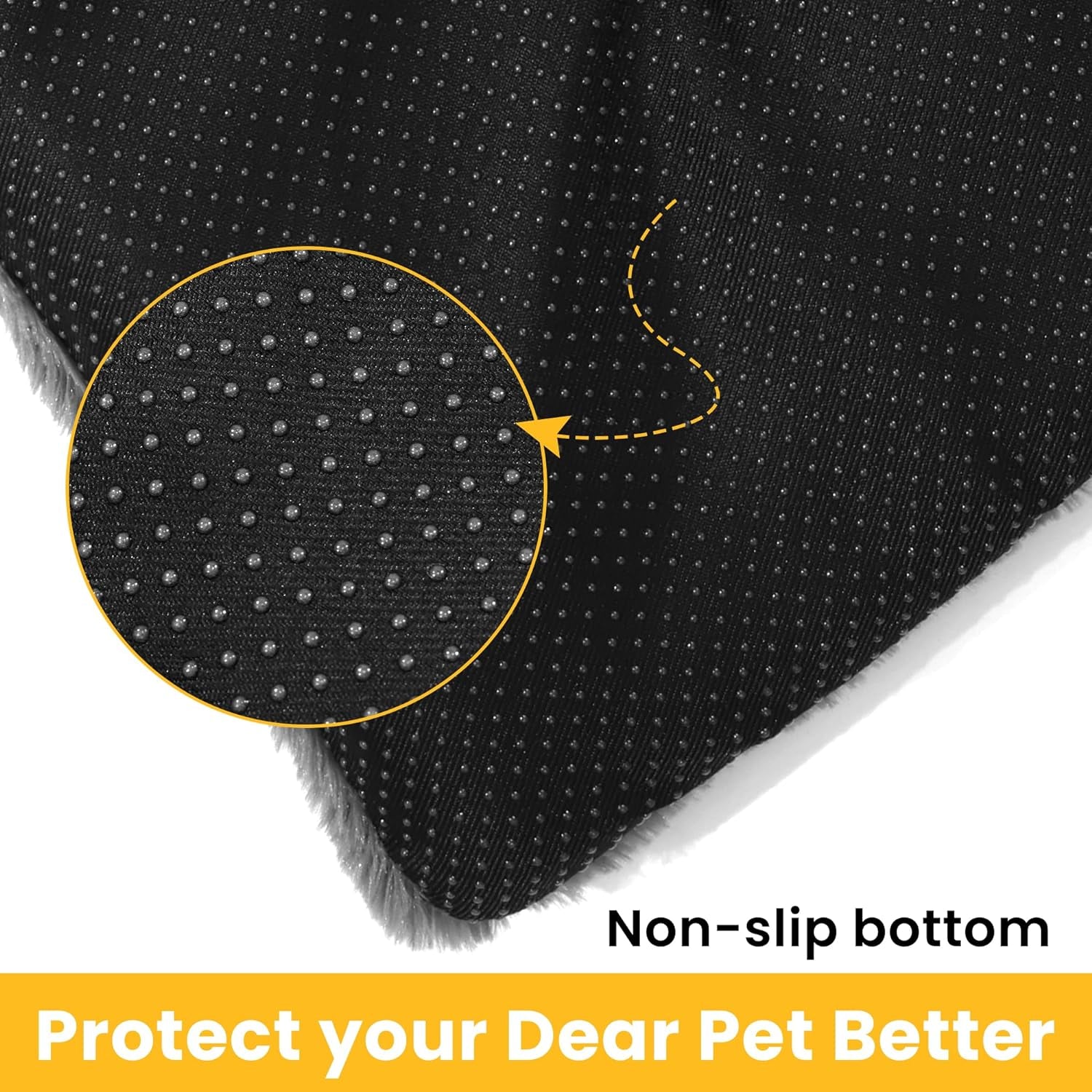 Dog Beds Crate Pad for Large Dogs, Cat Bed Washable Dog Crate Pad Dog Bed Mat Washable Dog Beds Anti-Slip & Anti-Scratch Pet Sleeping Mat(Gray, L)