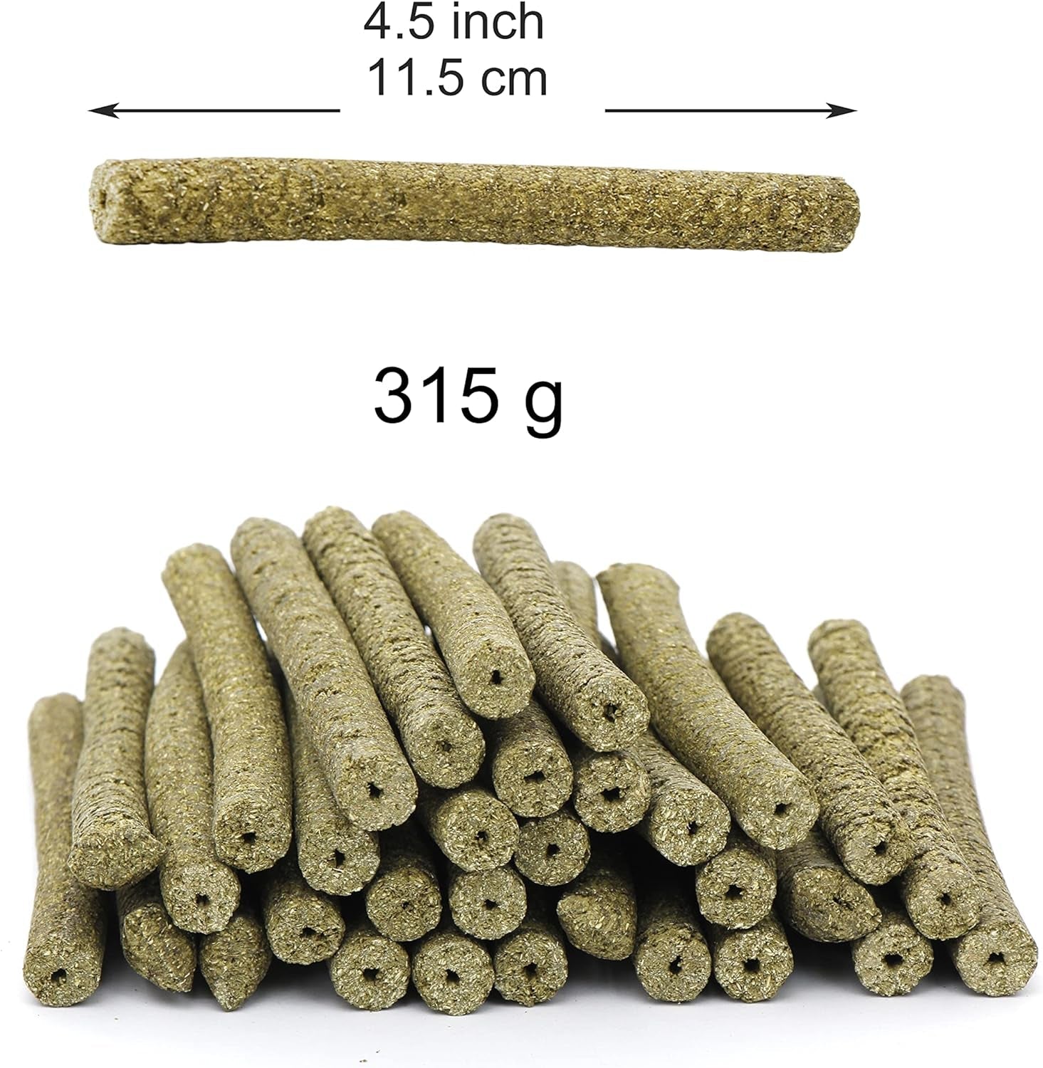 Youngever 315G Timothy Hay Sticks, Timothy Grass Molar Stick Chew Toys for Rabbits, Chinchillas, Guinea Pigs, Hamsters