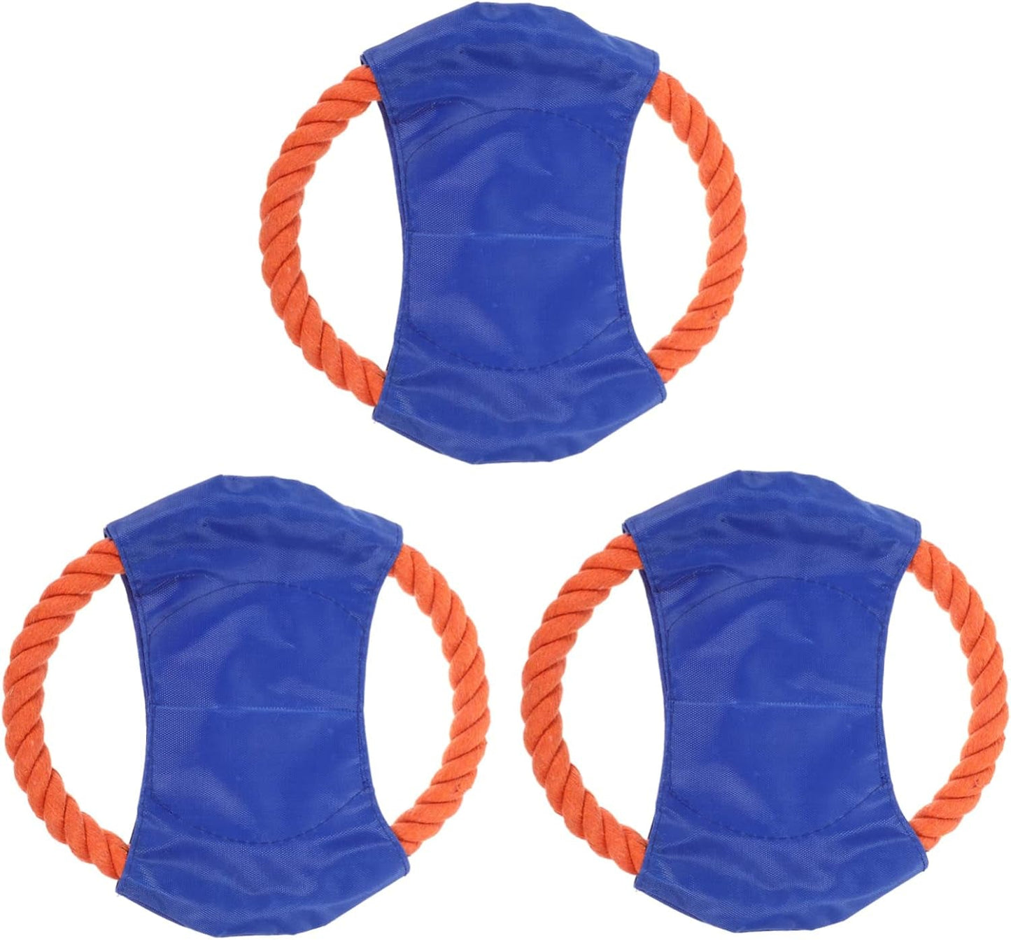 3Pcs Pet Puppy Toy Outdoor Playset Chew Toy Small Dog Toy Toys Trains Throwing Toy for Puppy Dog Train Plate Pet Dog Train Plaything Canvas Cotton Rope Dog Bite