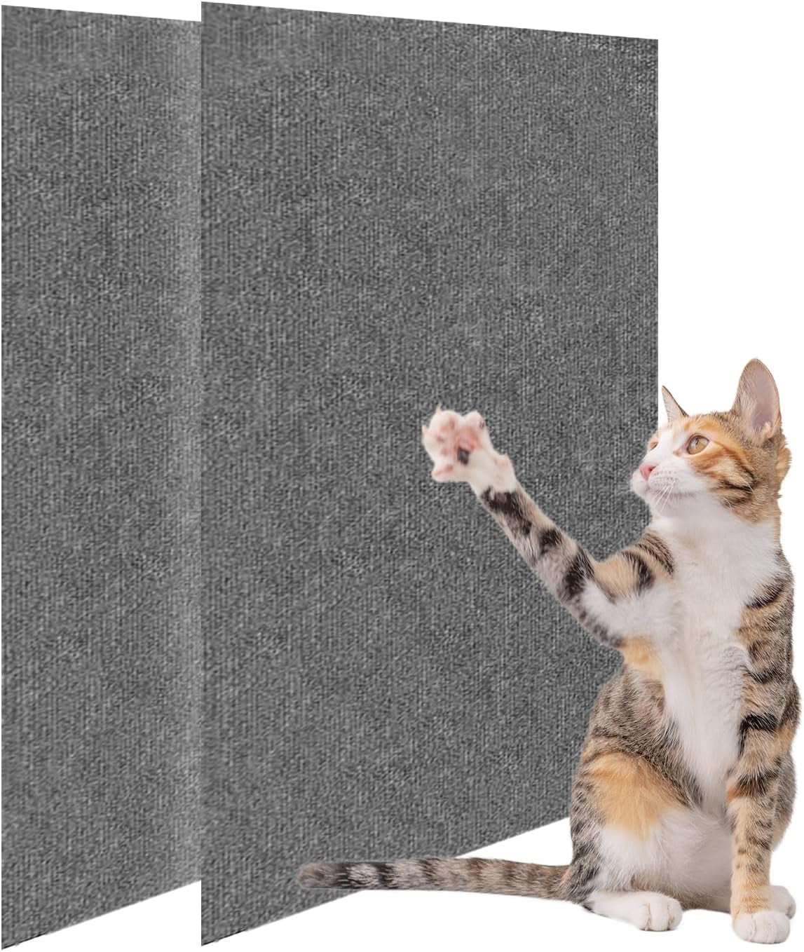 Large 78.7"X15.8" Cat Scratching Mat - Trimmable Self-Adhesive Carpet for Replacement Pads, Covering Posts, and Furniture Protection (Beige, 1PACK)