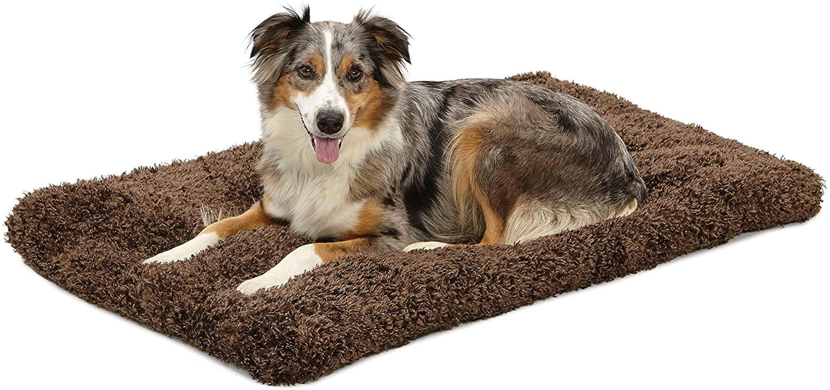 Midwest Homes for Pets Deluxe Dog Beds Super Plush Dog & Cat Beds Ideal for Dog Crates Machine Wash & Dryer Friendly, 1-Year Warranty, Gray, 24-Inch