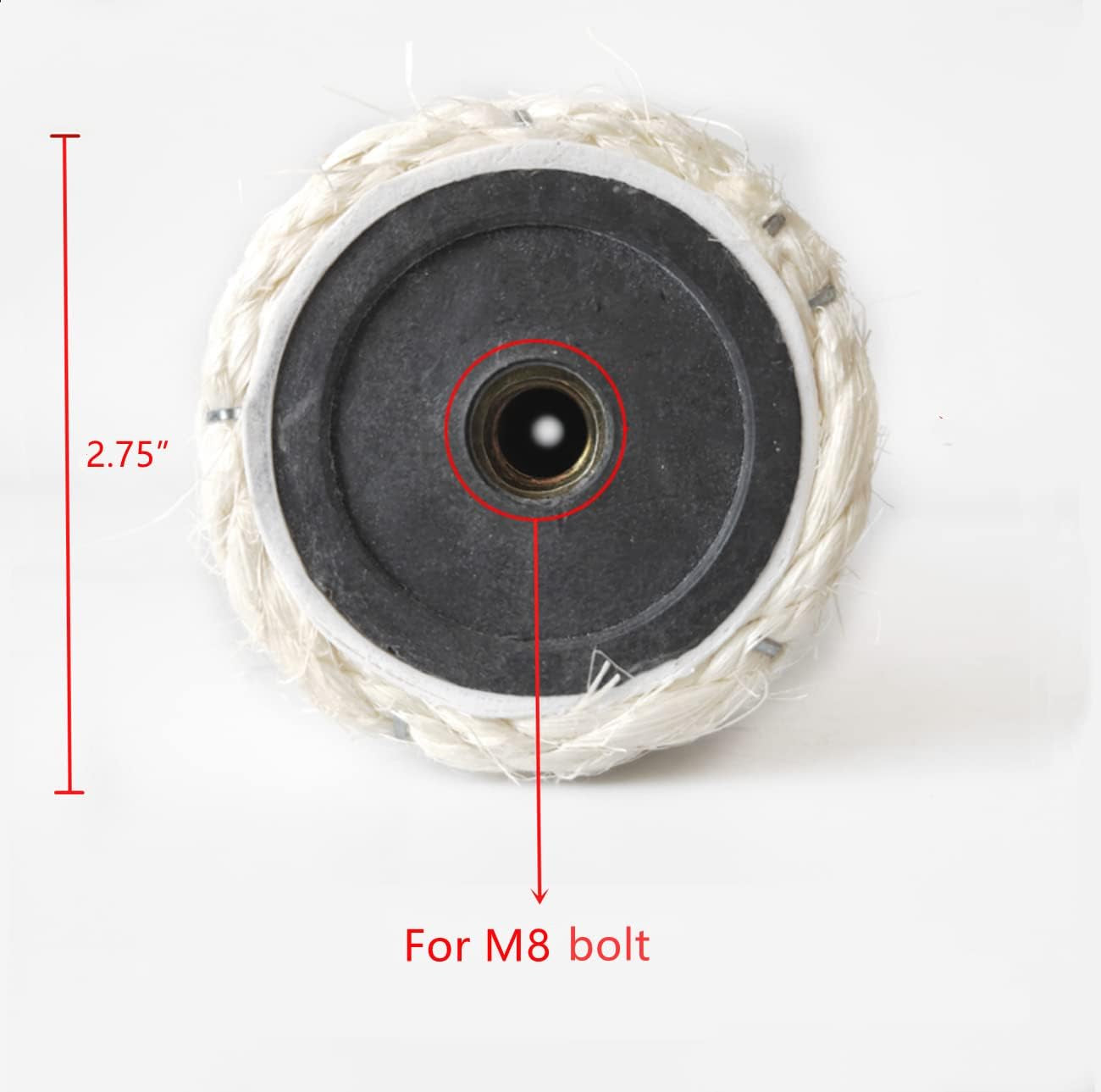 2-Pack 17.7" L, Ø 2.75" Cat Tree Replacement Post with M8 Bolt, Cat Tower Relacement Post, DIY Cat Scratching Post Replacement Part Pole