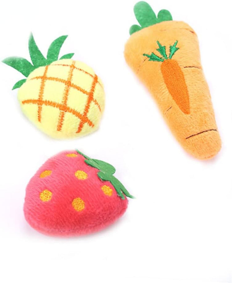 20 Pcs Kitten Toys for Indoor Cats Doll Toys Indoor Cat Toys Cat Bite Toy Pet Playing Toy Cat Catnip Toys Simulated Pineapple Toys Pet Doll Toy Pet Fruit Toy Plush Toy