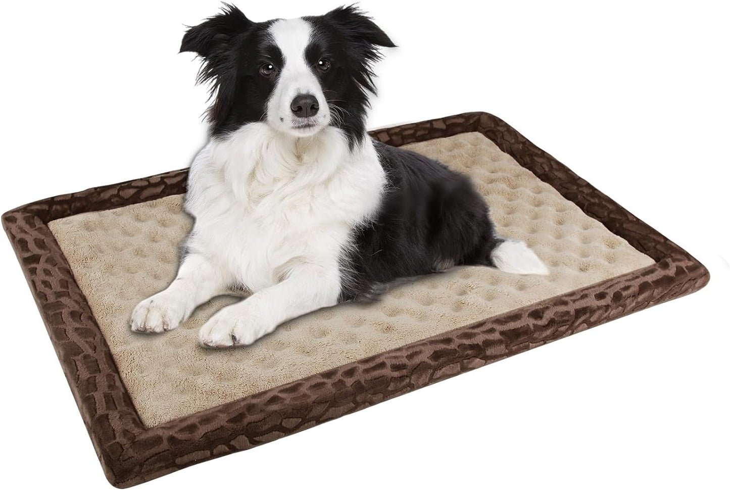 Dog Crate Pad 30X19 Inch Gray Memory Foam Dog Bed Mat for Small Medium Dog Grey Washable Puppy Sleeping Bed anti Slip