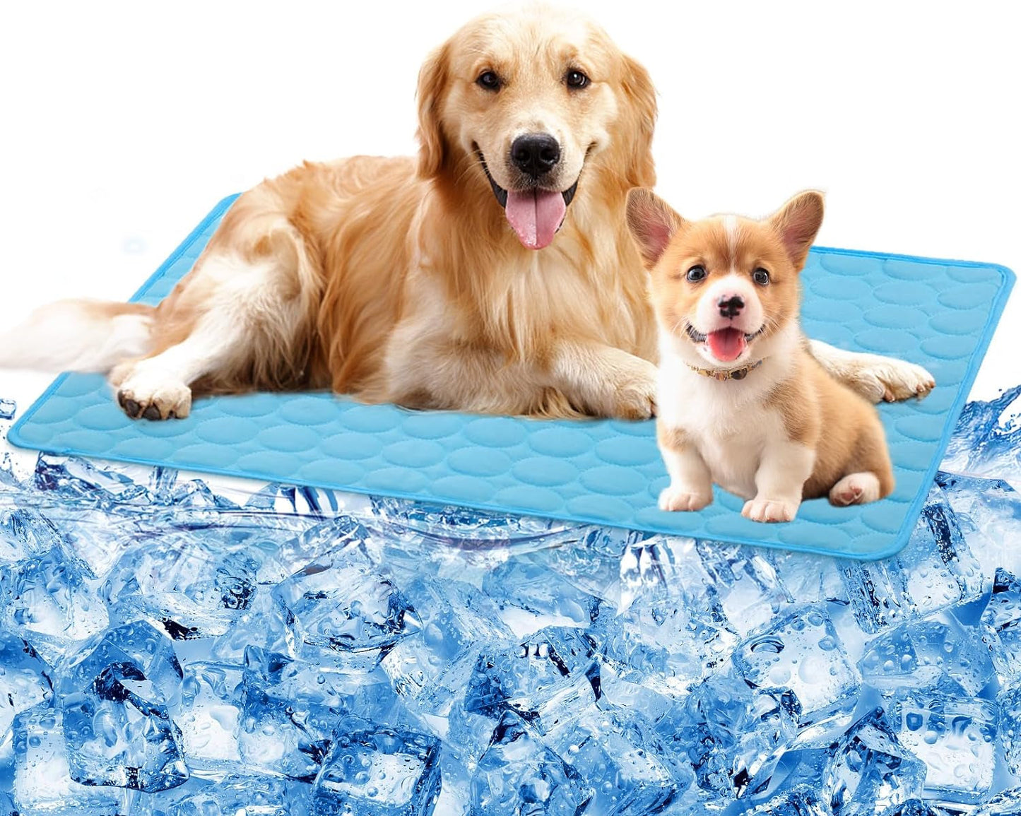 Dog Cooling Mat Dog Cooling Pad Self Cooling Blanket, Washable Cooling Mat for Dogs, Pet Cooling Mat Keeps Pets Cool in Summer Heat, Resuable Fabric Cooling Mat 28X40Inch/70X100Cm