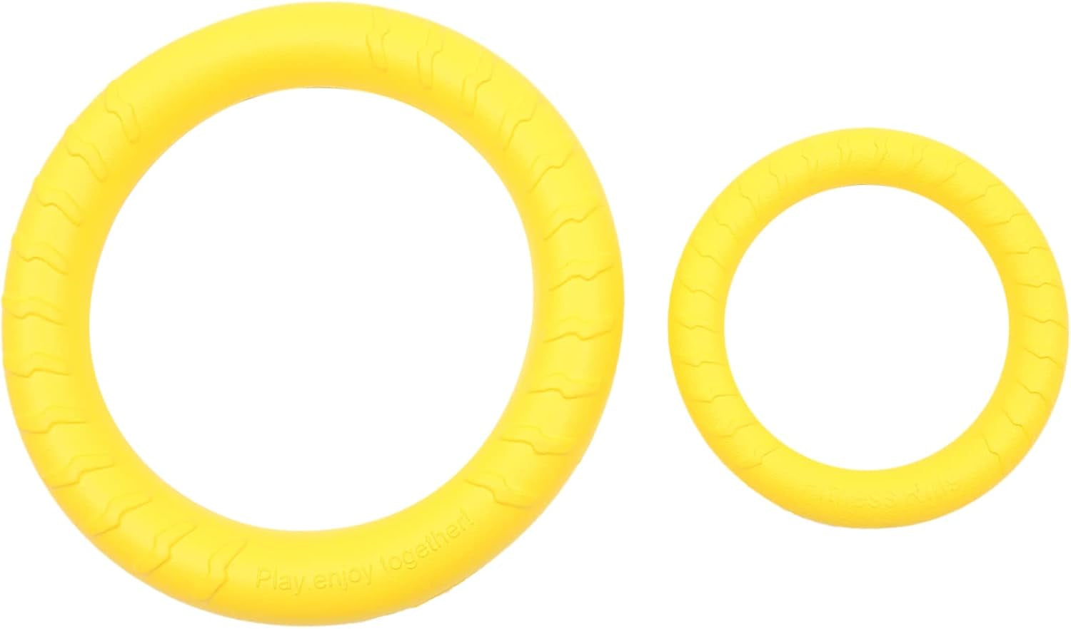 2Pcs Dog Bite Training outside Toys Dog Tooth Cleaning Toys Puppy Teething Toys Teeth Cleaning Dog Toy Puppy Flying Discs Outdoor Playset Dog Ring Toy Eva Tension Ring 28C Flexible