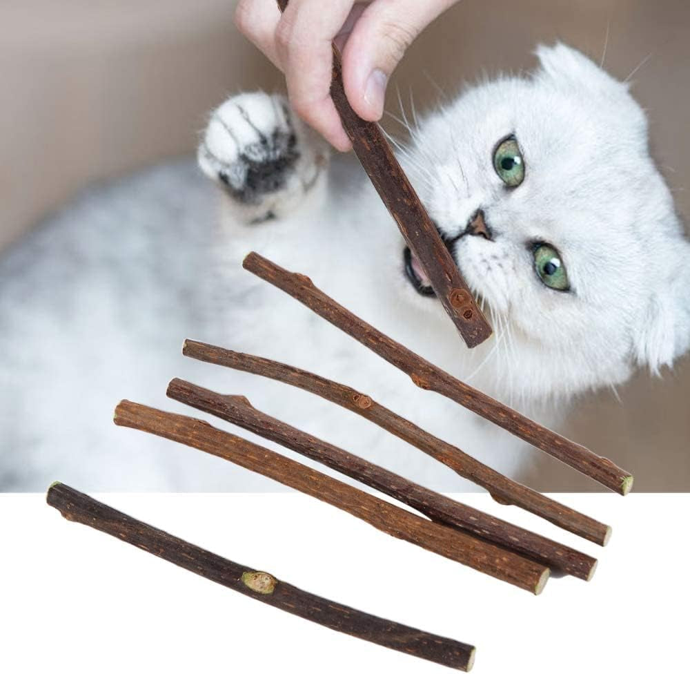 20 PCS Cat Catnip Sticks,Cat Interactive Kitty Cat Toys Cat Mint Stick Cat Snacks to Relieve Boredom Chew Sticks Cat Teeth Cleaning Chew Toy Catnip Mouse Cat Toy