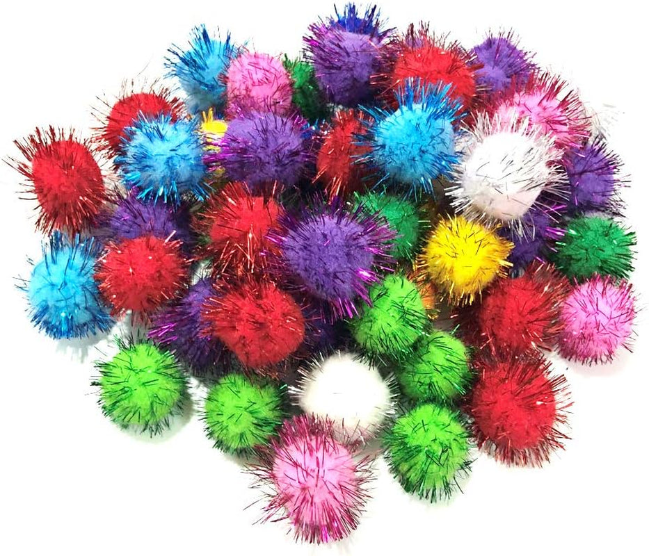 30PCS Cat Sparkle Balls Interactive Cat Balls Assorted Color Cat Balls