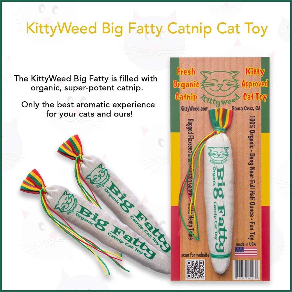 Kittyweed’S Big Fatty Catnip Cat Toy - One of the Most Potent Catnip Toys on the Market!