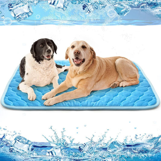 Dog Cooling Mat - Extra Large Thicken Self Cooling Mat for Small Medium Large Dogs,Easy Washable,Water Absorption Top,Materials Safe,