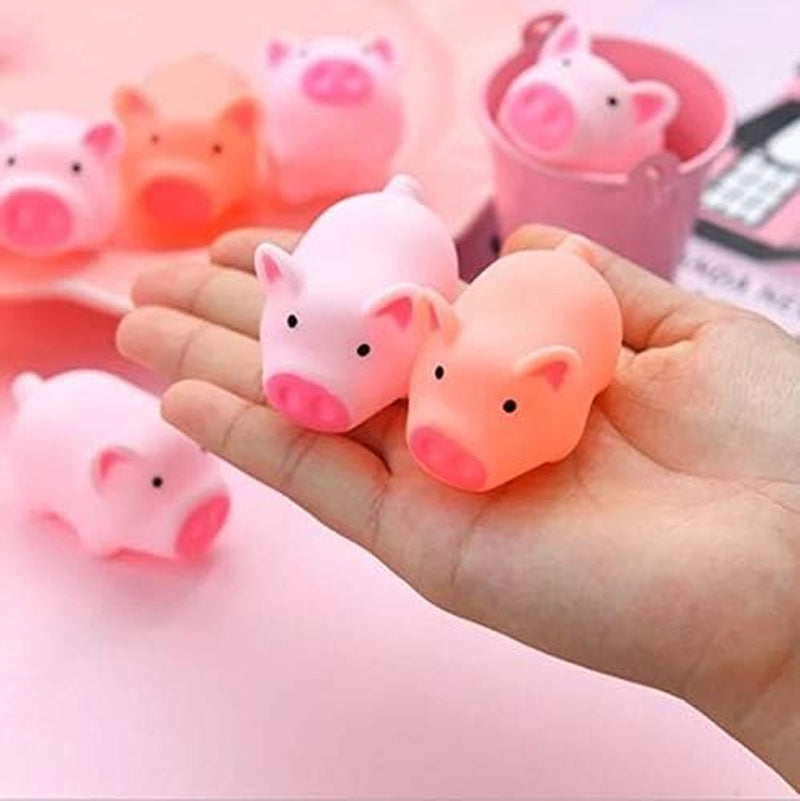 25Pcs/Lot New Cute 5Cm/2Inch Dog Toys Pink Screaming Rubber Pig Pet Toys Squeak Squeaker Chew Gift Home Decorations