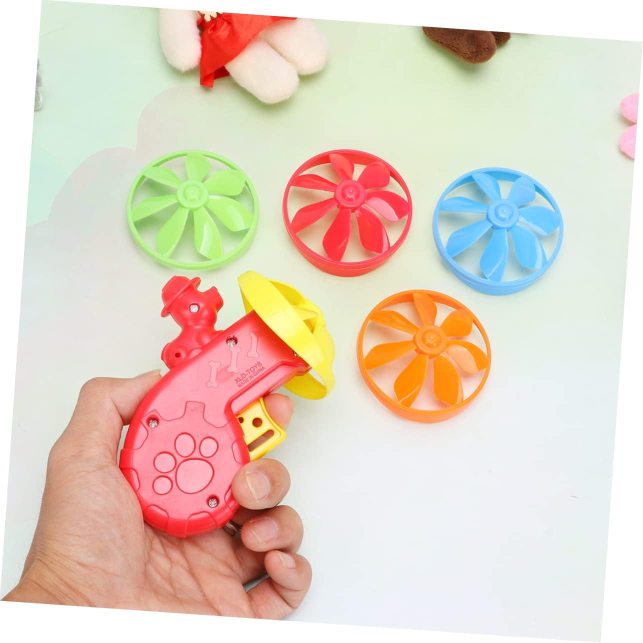 1 Set Interactive Training Dog Toy Kitten Toy Cat Flying Propellers Remote Control Cat Flying Toy for Cats Pet Catch Toy Dog Chasing Toys Child Red Chew