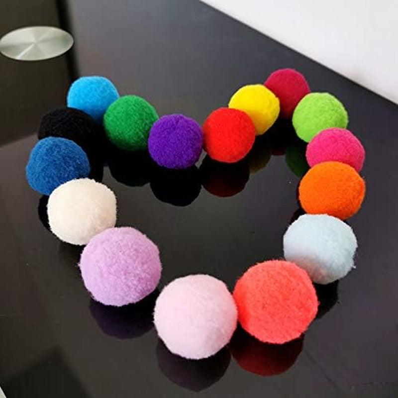 30 Pcs Cute Funny Cat Toys Stretch Plush Ball Soft Colorful Cat Toy Ball Interactive Cat Toys Kitten Toys Chew Toy