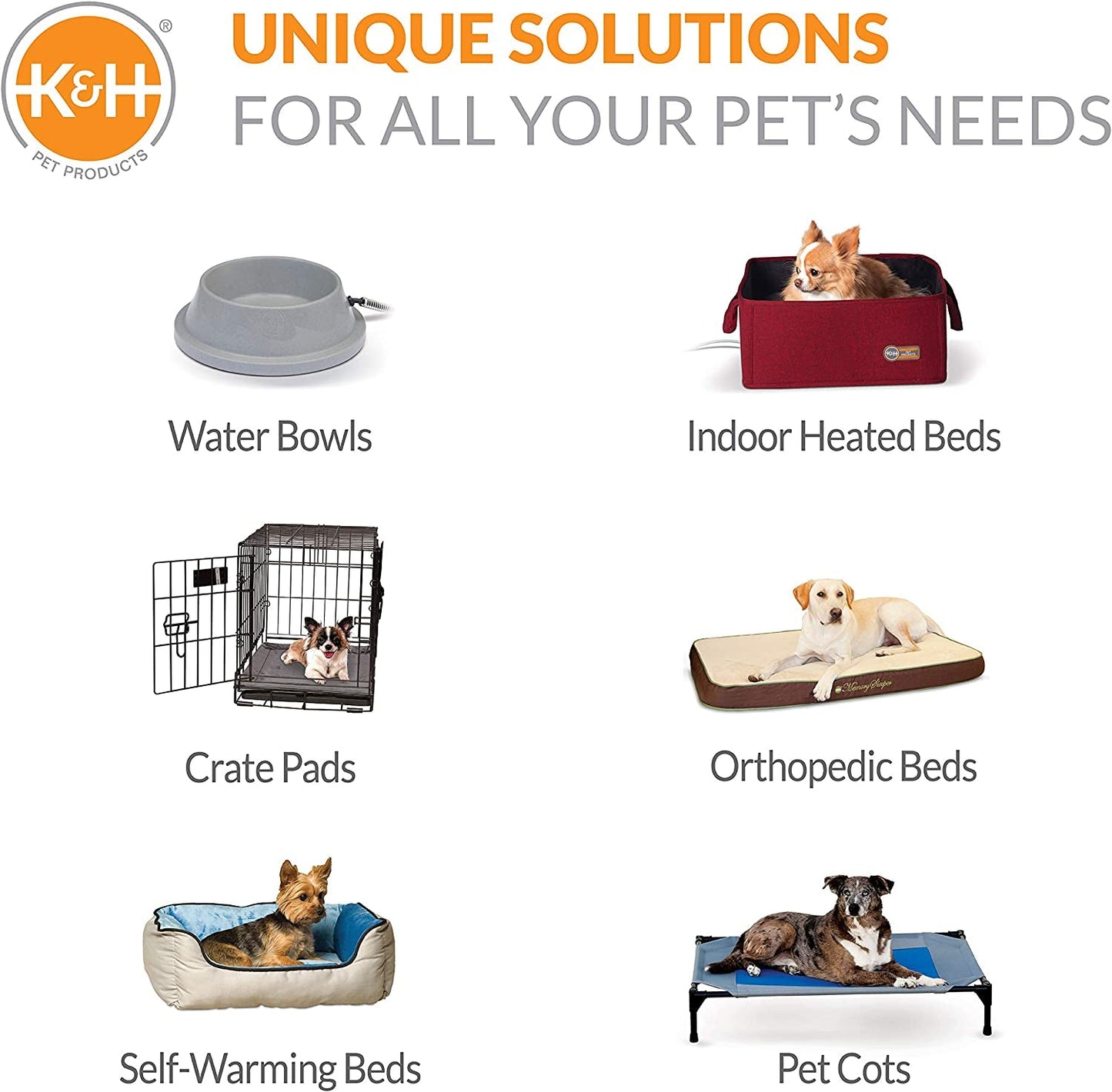 K&H Pet Products Lectro-Kennel Heated Pad Deluxe Cover (Pad Not Included) Gray Medium 16.5 X 22.5 Inches