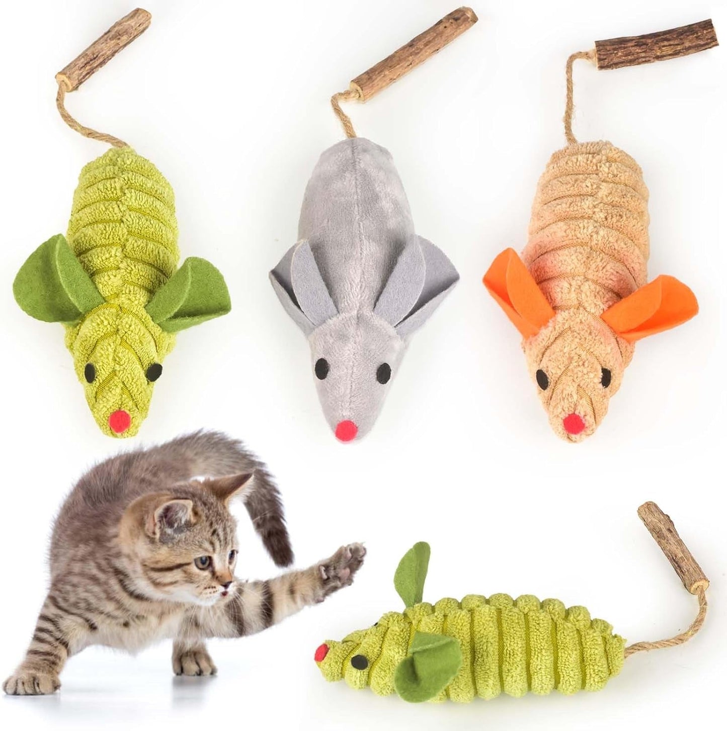 3Pcs Cat Toys Fish Catnip Toys Interactive Cat Toy Cat Chew Toy Cat Pillow Toys Kitten Exercise Kicker Toys for Indoor Cats Kitty Kitten Catnip Exercise Toys Cat Gifts Kitty Toy