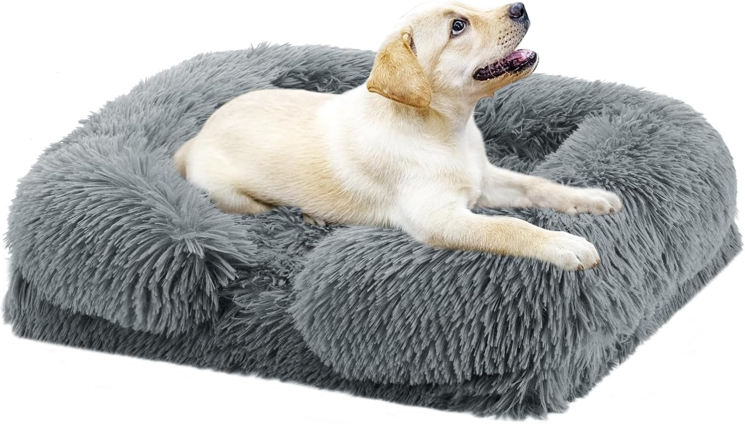 Large Dog Bed, Orthopedic Pet Bed Dog Bed for Medium Large Dogs, Anti-Slip Bottom and Egg-Crate Foam with Washable Removable Cover