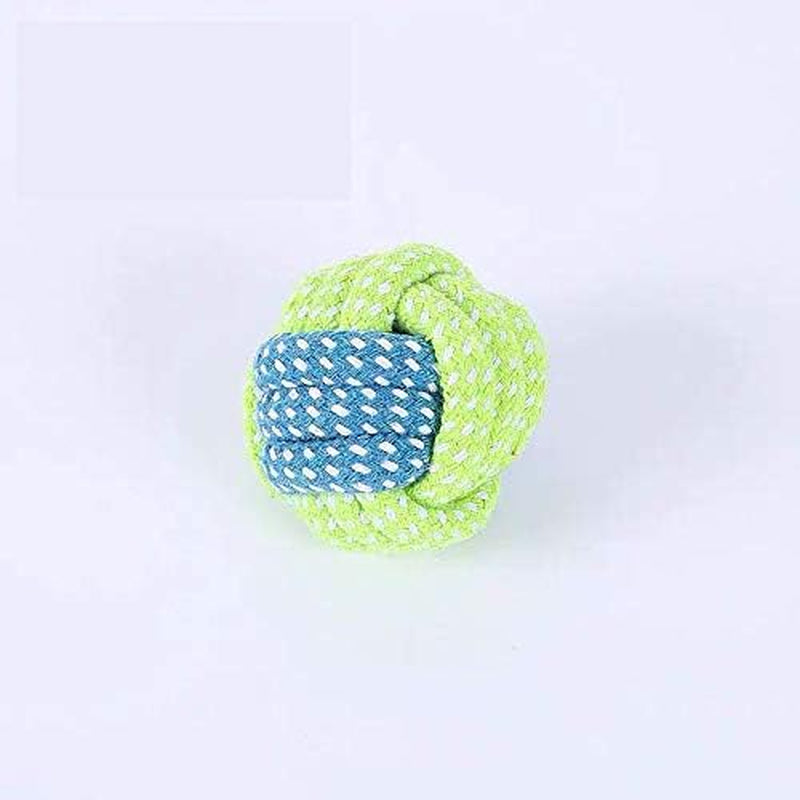 Knotted Woven Pet Dog Toy，Eco-Friendly Cotton Rope Toys, Bite-Resistant Rope Knot Dog Toy，Medium/Small Dogs Toy，Not Suitable for Dogs with Strong Aggressive Chewing