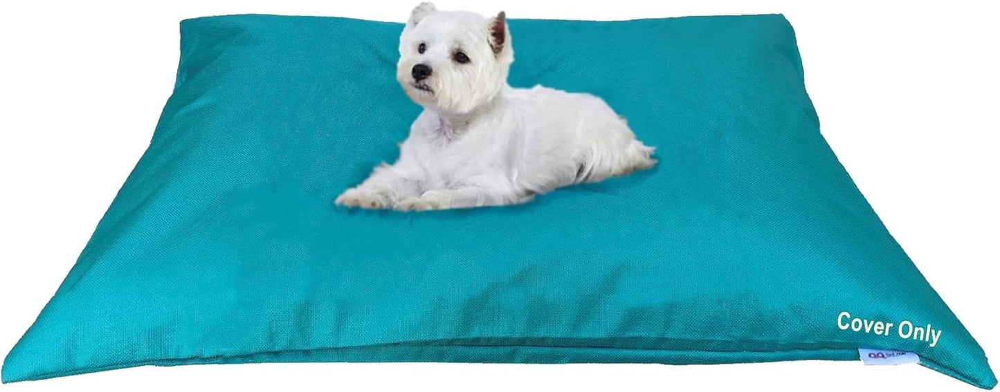 Do It Yourself DIY Pet Bed Pillow Duvet Waterproof Cover for Dog or Cat in Medium 37"X29" Vibrant Rust Color - Cover Only