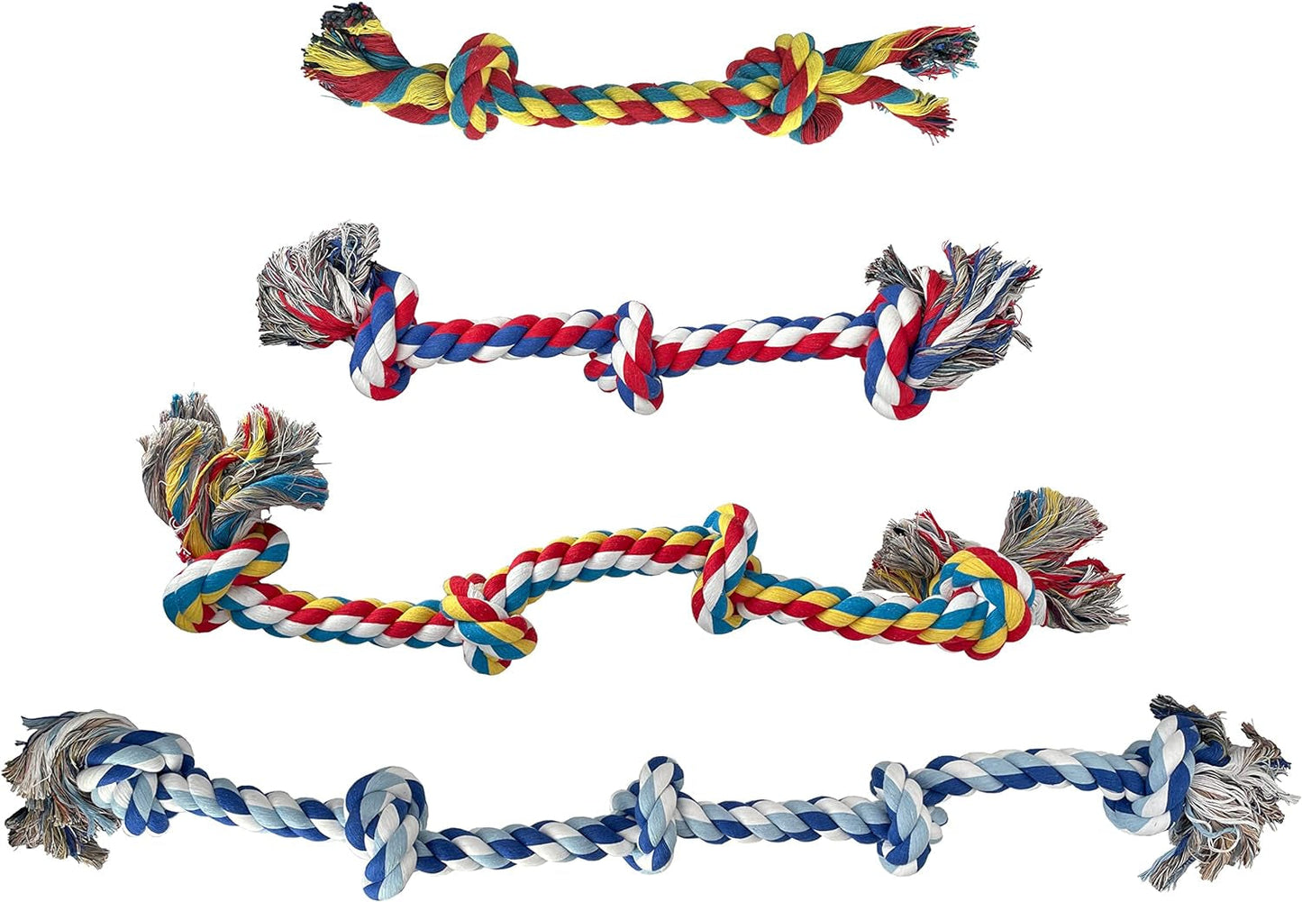 Knotted Rope Chew Toy for Dogs - Large Size 12"