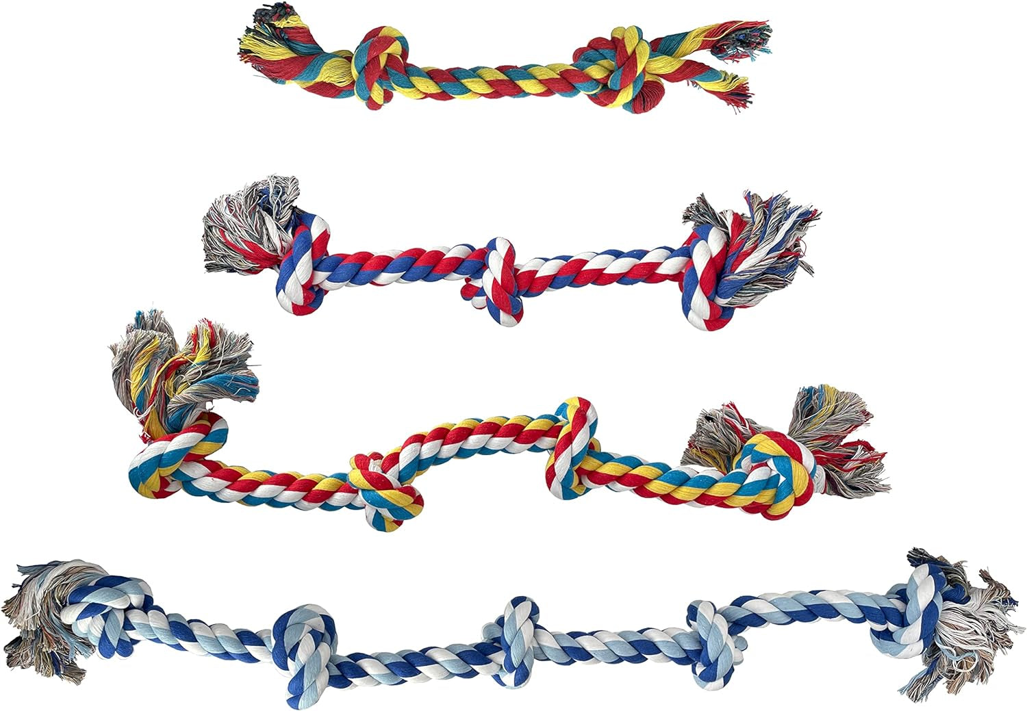 Knotted Rope Chew Toy for Dogs - Large Size 12"