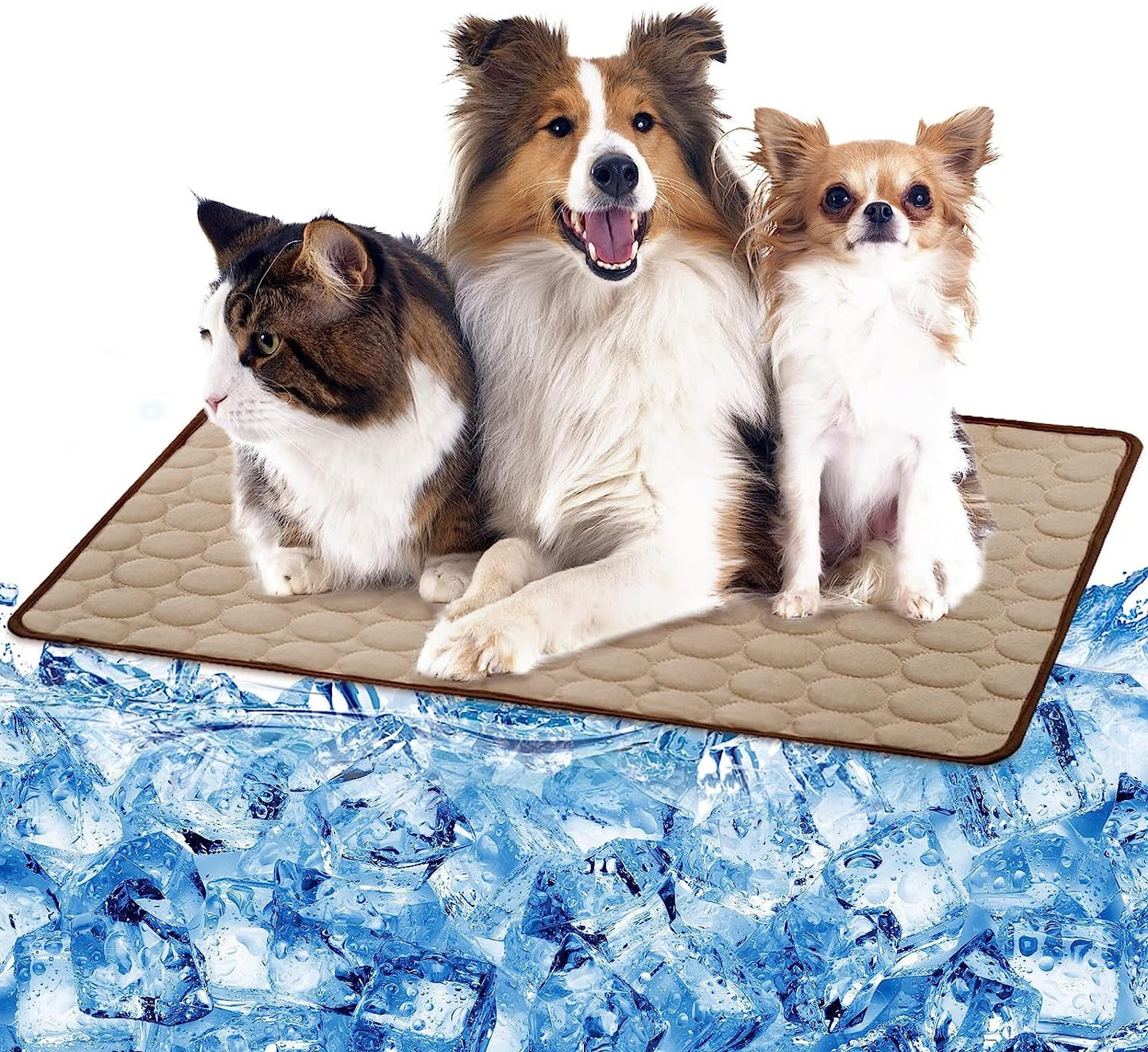 Dog Cooling Mat Dog Cooling Pad Self Cooling Blanket, Washable Cooling Mat for Dogs, Pet Cooling Mat Keeps Pets Cool in Summer Heat, Resuable Fabric Cooling Mat 28X40Inch/70X100Cm