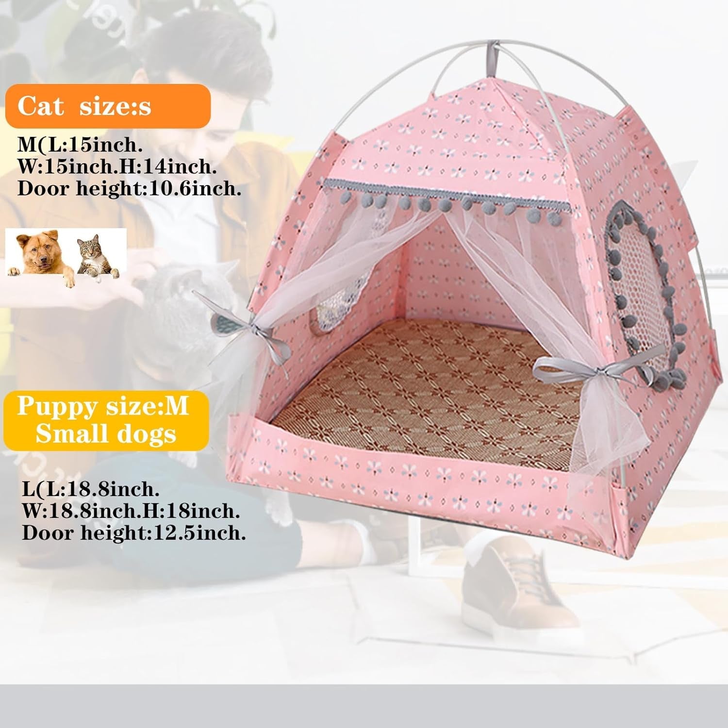 Kitty House,Kitten Tent Suitable for Samll Dogs,Pet Cute Cave Nest Dog Houses