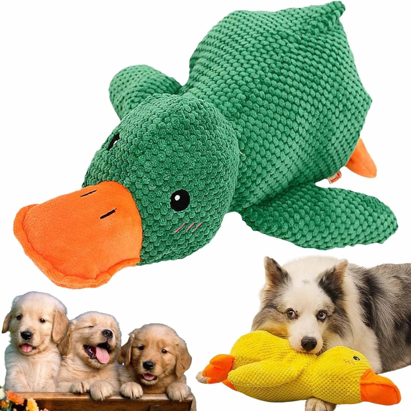 2024 the Mellow Dog,Calming Duck Dog Toy,The Mellow Dog Calming Pillow,The Mellow Dog Duck,Mellow Dog Calming Duck (Yellow)