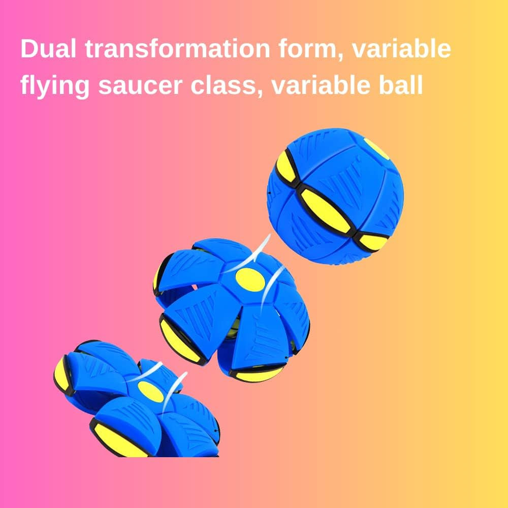 2023 New Pet Toy Flying Saucer Ball, Flying Saucer Ball Dog Toy, Pet Flying Saucer Ball, Owowpet Pet Toy Flying Saucer Ball (Upgraded New Six Lights)