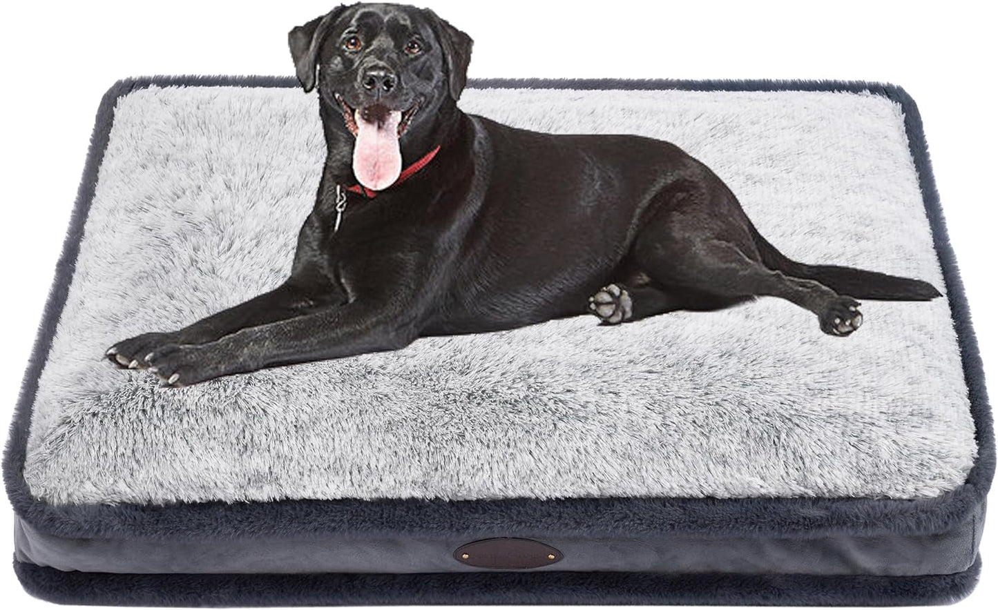 Large Dog Bed for Large Dogs,Dog Beds for Medium Dogs,Waterproof Dog Bed,Soft and Comfortable Plush Dog Mat,Anxiety Comfy Durable Pet Beds with Removable Washable Cover