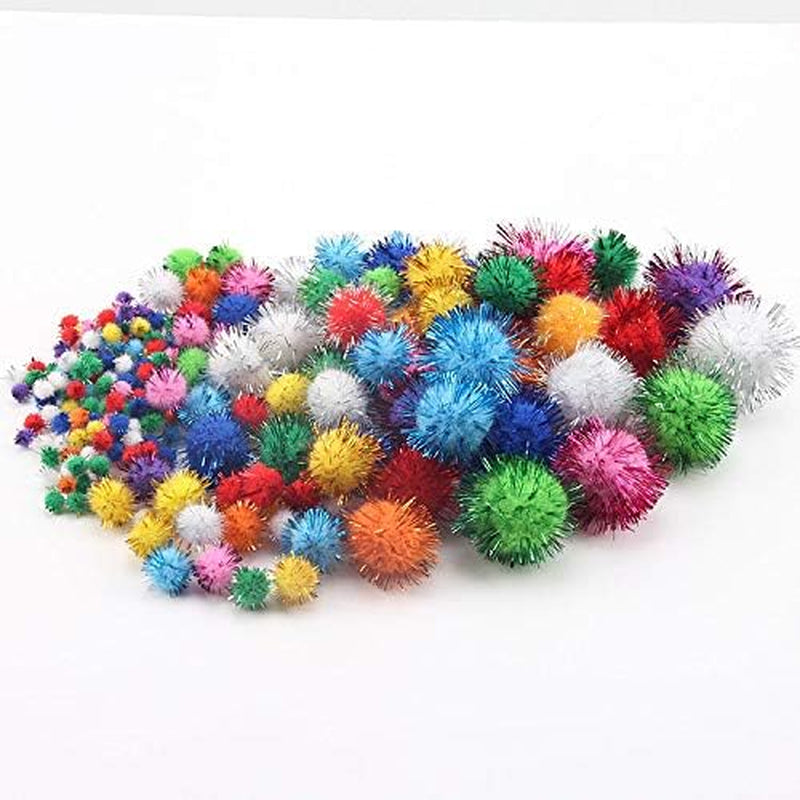 1.5" Sparkle Balls My Cat'S Favorite Toy Pom Pom Balls - 50 Pack