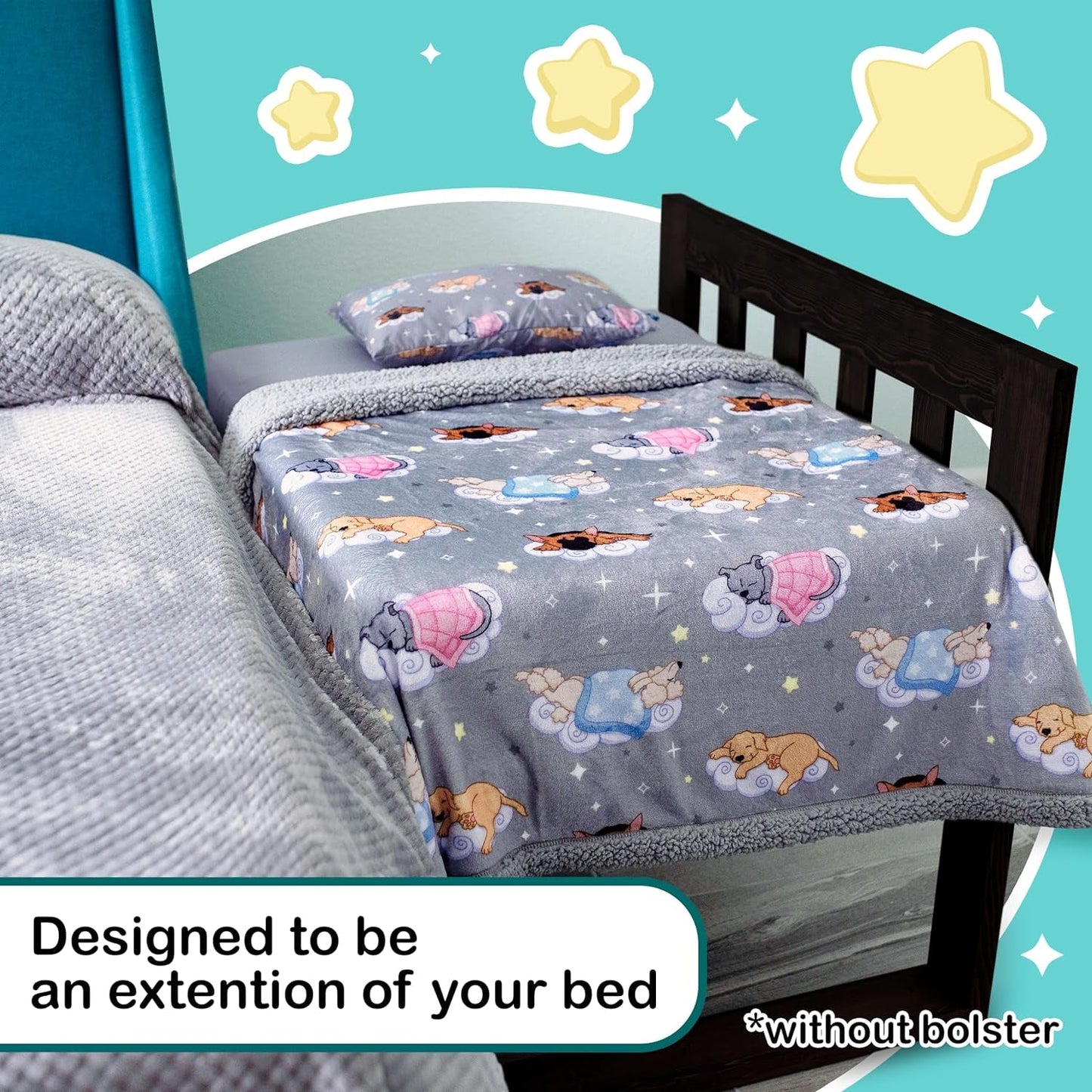 MATTRESS ONLY- Bedside Pet Bed Cosleeper- Dog Bassinet- Dog Bed Extension Attached to Human Bed- Platform Dog Bed- Raised Dog Bed Co Sleeper- Tall Dog Bed- Human Dog Bed (Standard)