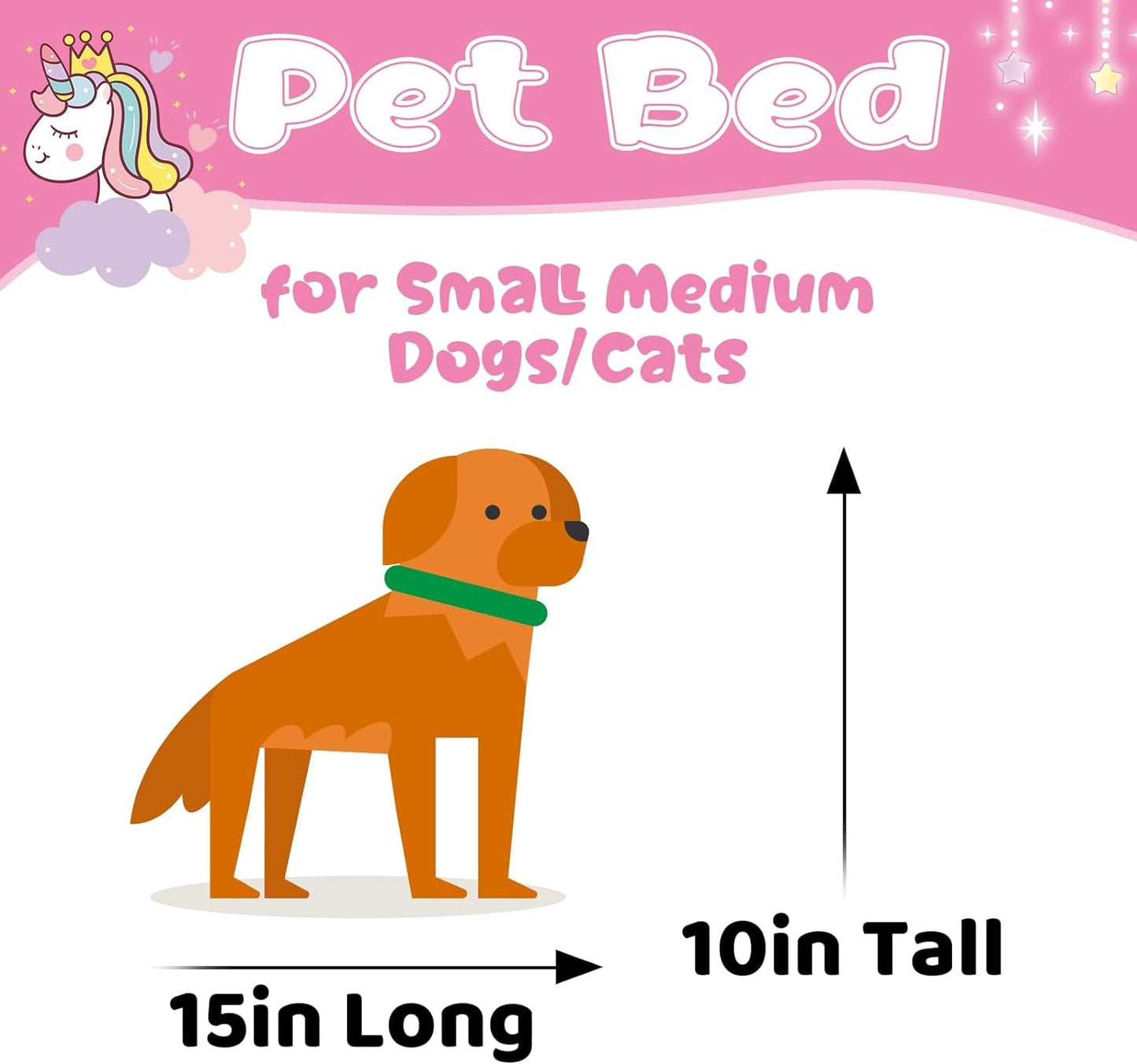 Dog Bed-21In Pet Bed for Small Medium Dog Puppy Cat,Calming Pet Beds for Indoor Cats Dogs,Washable Non Slip Pet Bed for Dog Puppy Cat Kitten