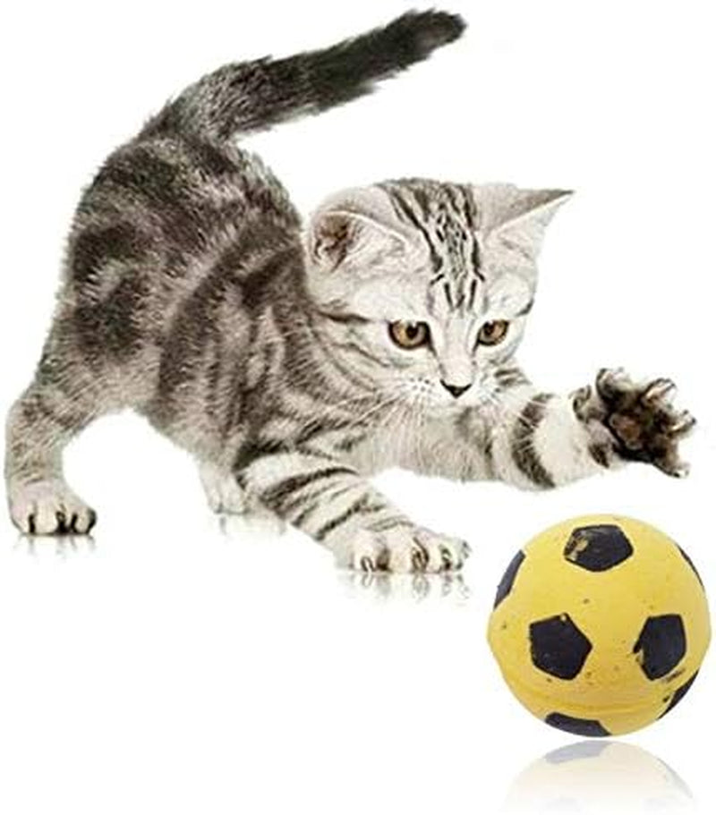 4 Pcs Sponge Football Soccer Balls Cat Toys Cat Entertainment Toy