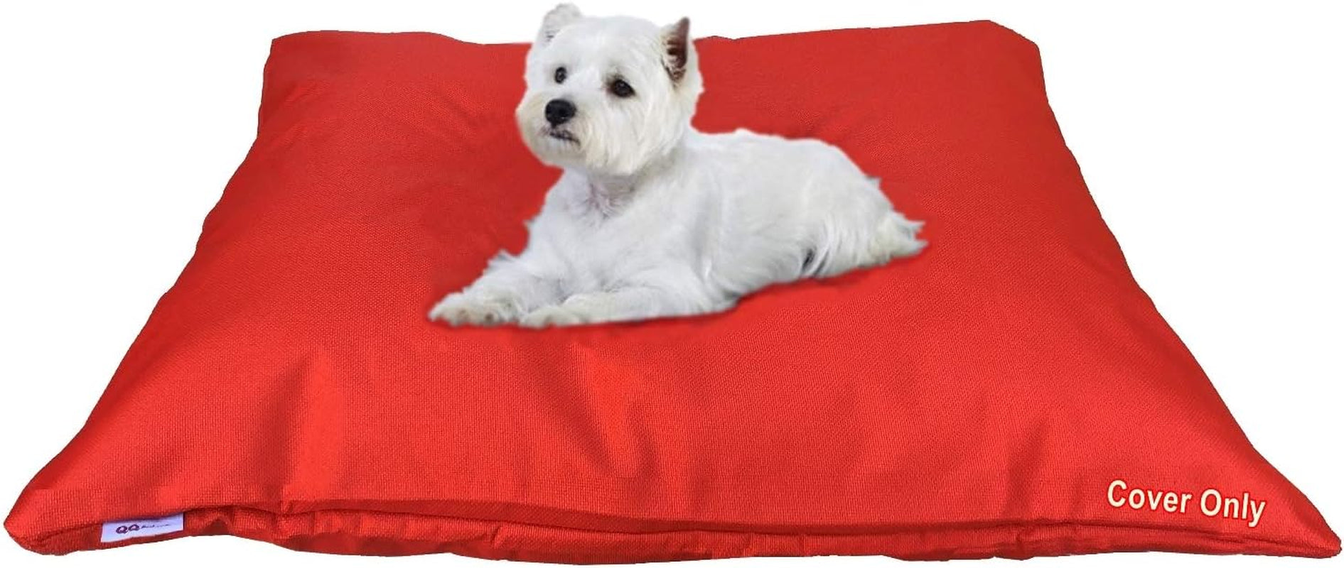 Do It Yourself DIY Pet Bed Pillow Duvet Waterproof Cover for Dog or Cat in Medium 37"X29" Vibrant Rust Color - Cover Only