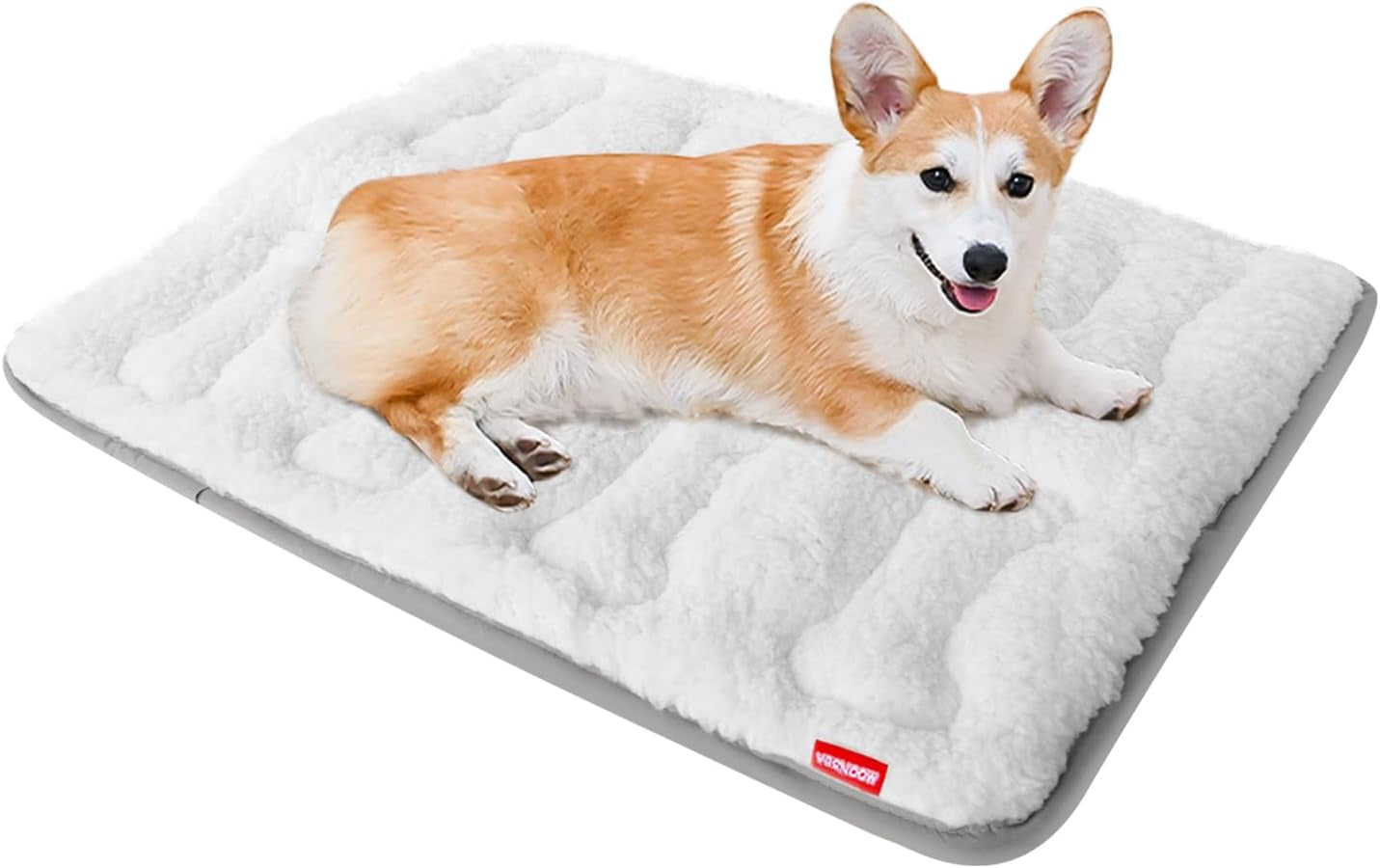 Dog Crate Mat(24" X 18"), Small Dog Bed for Crate, Soft Plush Dog Bed Pad Machine Washable Crate Pad, Dog Sleeping Mat with anti Slip Bottom