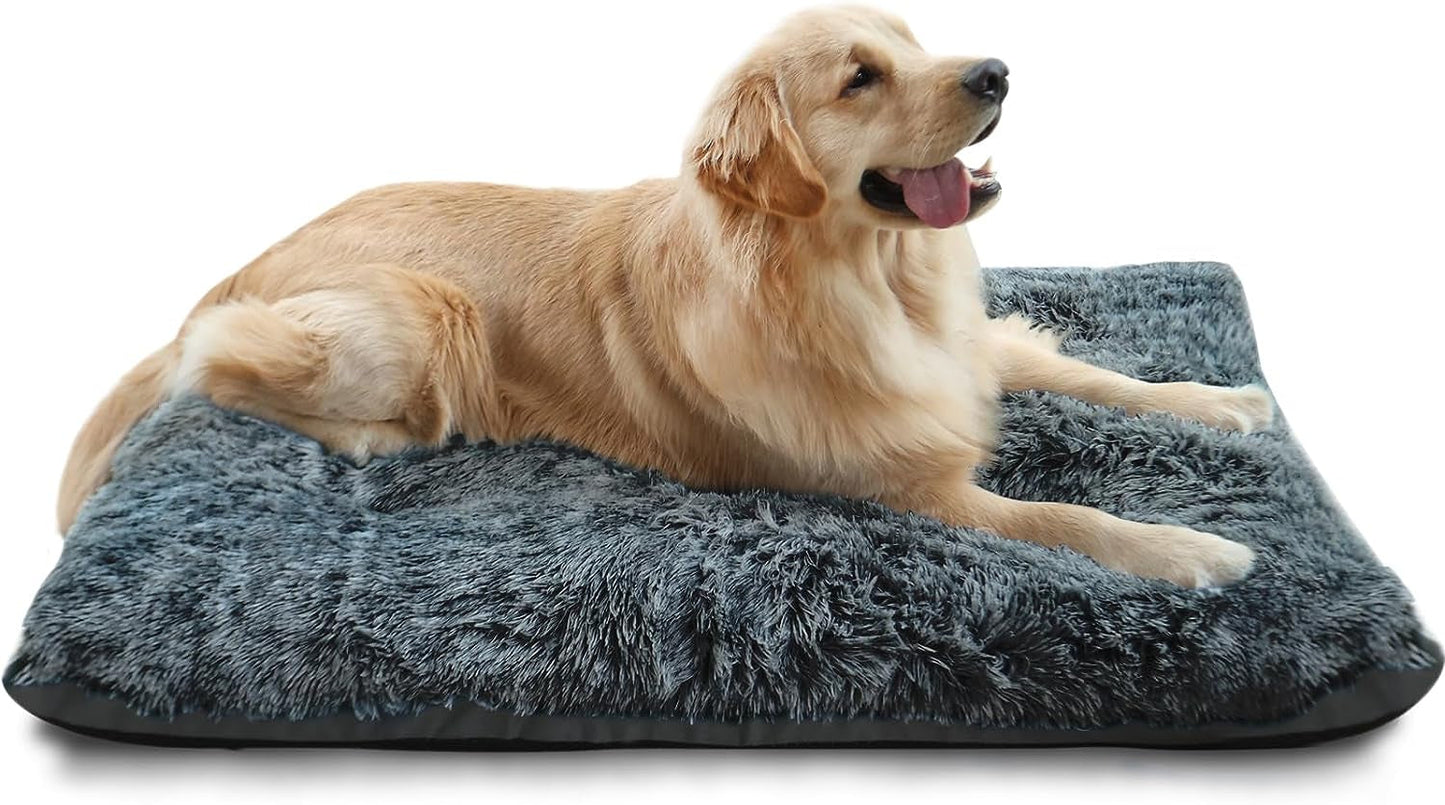 Dog Beds for Large Dogs Fixable Deluxe Cozy Dog Kennel Beds for Crates Washable Dog Bed, 36 X 23 X 3 Inches, Grey