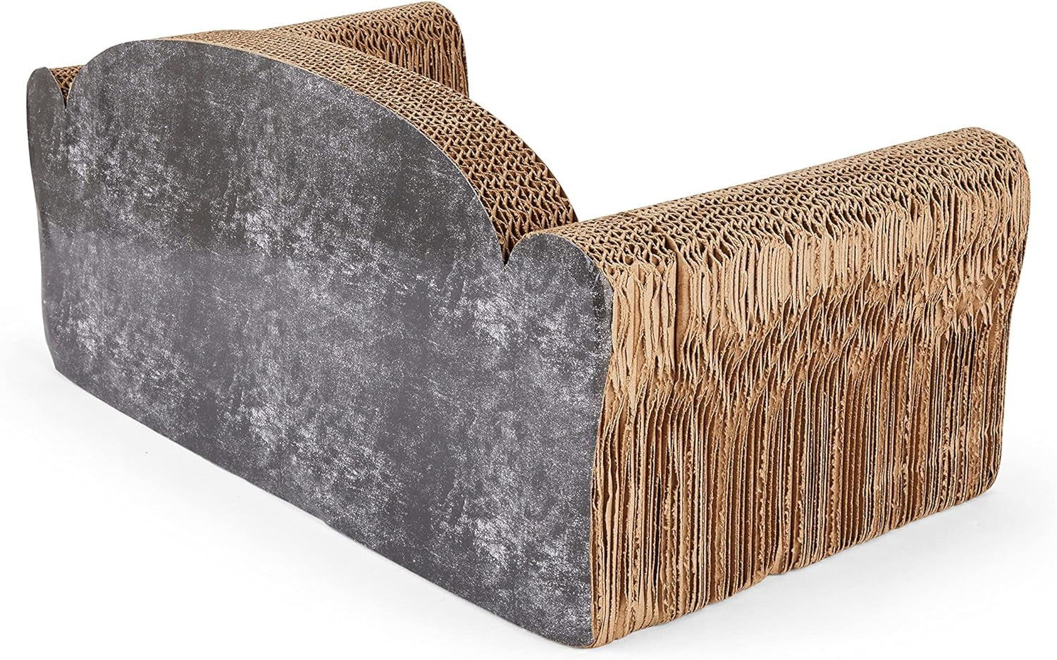 Everyyay Assorted Scratchin' the Surface Cardboard Couch Cat Scratcher, 19.75" L X 11" W X 9" H