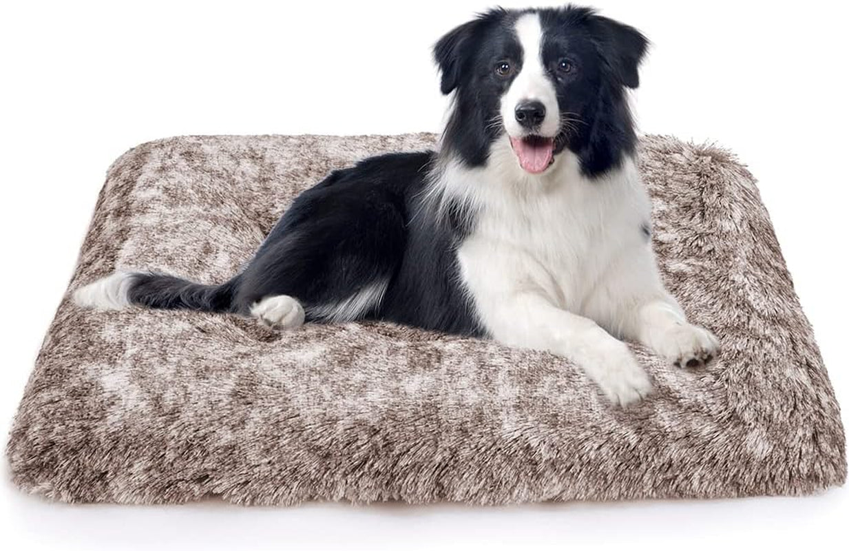 Dog Bed Crate Pad Pet Cushion Crate Mat Puppy Bed for Small Dogs Soft Fluffy Kennel Pad for Dog Crate, Anti-Slip Comfy Small Dog Bed