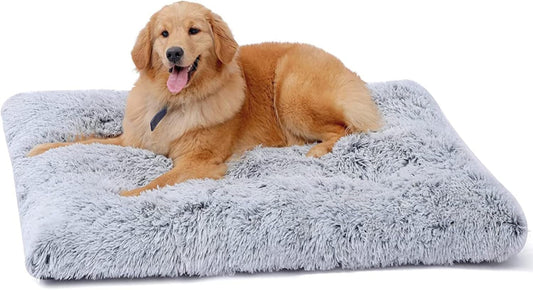 CHUKCHI Large Dog Bed, Non-Slip Soft Plush Dog Cage Bed, Plush Soft Pet Beds,For Large Medium Small Dogs and Cats Dog Bed Pad