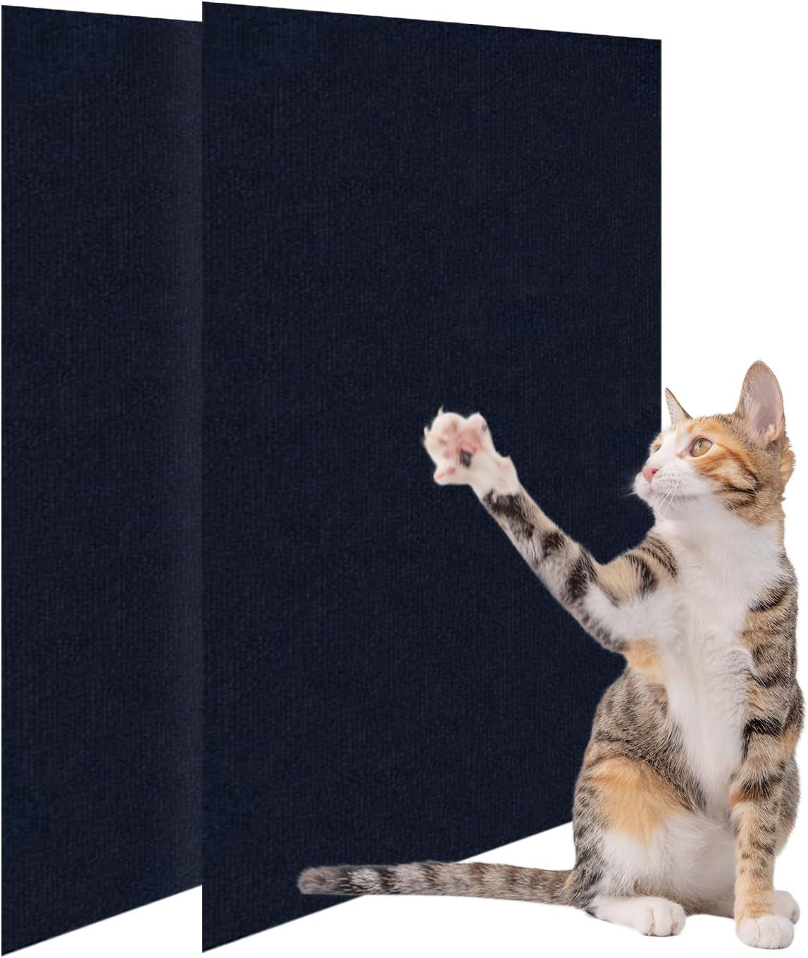 Large 78.7"X15.8" Cat Scratching Mat - Trimmable Self-Adhesive Carpet for Replacement Pads, Covering Posts, and Furniture Protection (Beige, 1PACK)