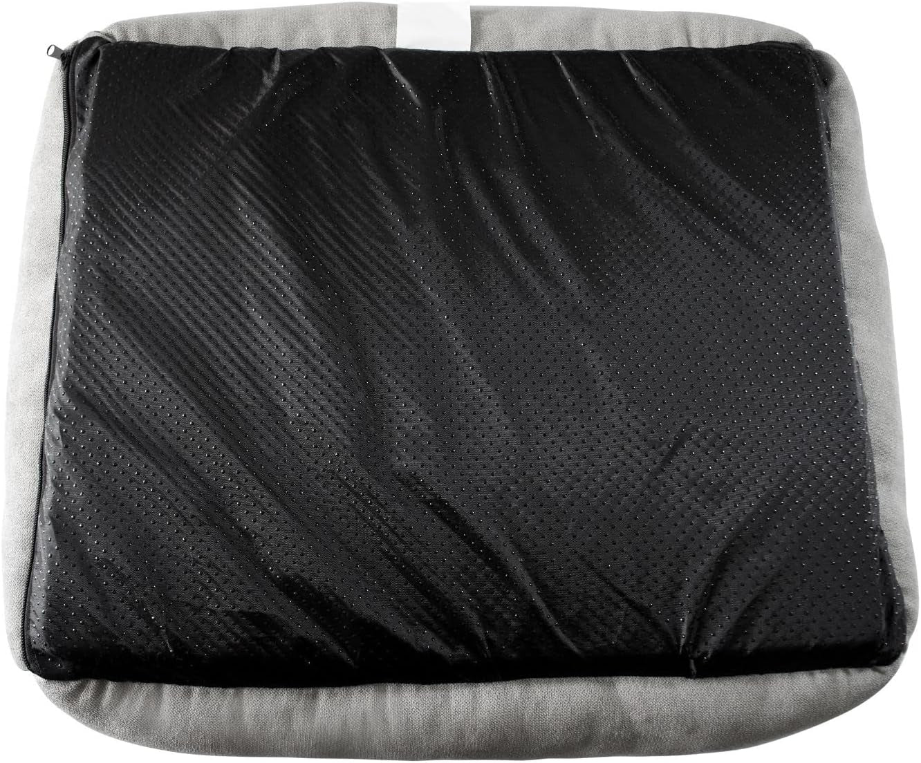 Long Rich Rectangle Bolster Pet Bed, Dog Bed Medium Size, Gray With, 25X21X8 Inch (Pack of 1) (HCT-REC-005)