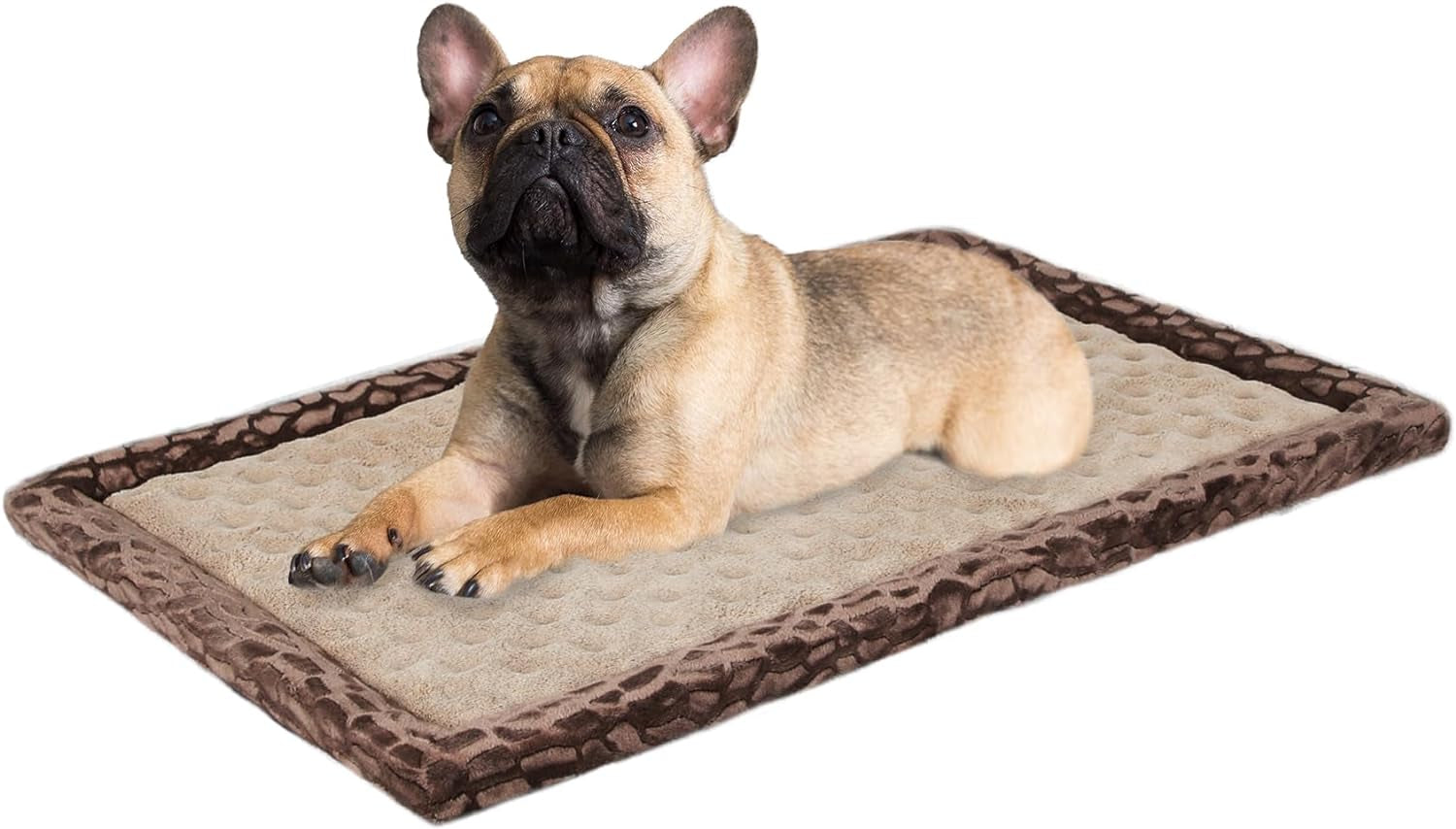 Dog Crate Pad 30X19 Inch Gray Memory Foam Dog Bed Mat for Small Medium Dog Grey Washable Puppy Sleeping Bed anti Slip